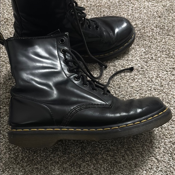 Dr. Martens Black Leather Boots - Picture 2 of 5